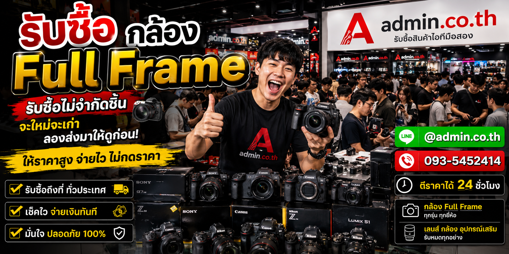 ภาพปิดท้ายรับซื้อ กล้อง Full Frame admin.co.th รับซื้อจริง คุยง่าย